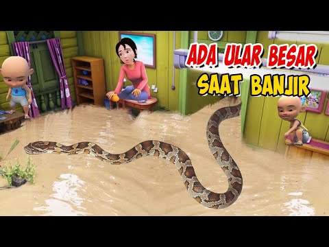 Ada Ular Besar saat Banjir di Rumah Upin ipin , ipin senang ! GTA Lucu