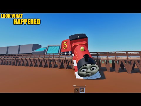 James flipped off the bridge at full speed while Thomas watched the chaos unfold in horror! 2