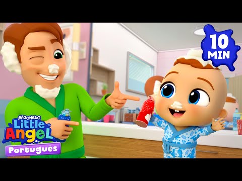 Canção do Papai 🎵👨‍👦💙 | Little Angel Português | Historinhas e Músicas Infantis