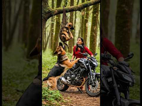 Brave German Shepherd Mama Saves Her Puppies From Deadly Danger!โ ???#humanity #dog #rescue #pets