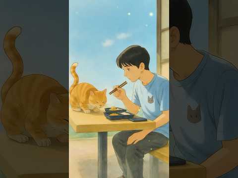 「癒される〜！子猫ちゃん、一緒にランチできてうれしいよ〜☺️🐱💖」#猫 #おバカでかわいい子猫を誰が拒めるの