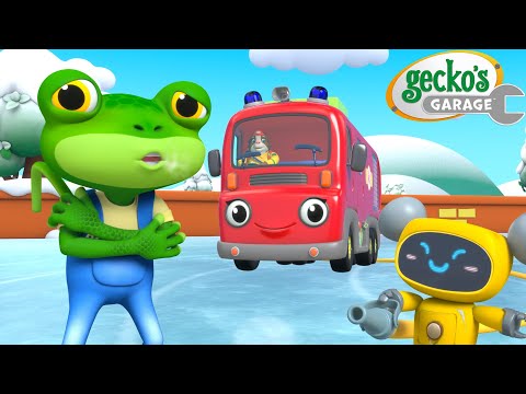 Brrr! Join Gecko's Cool Ice Rink Fun! | Gecko's Garage 🚚 | Cartoons For Kids | Toddler Fun Learning