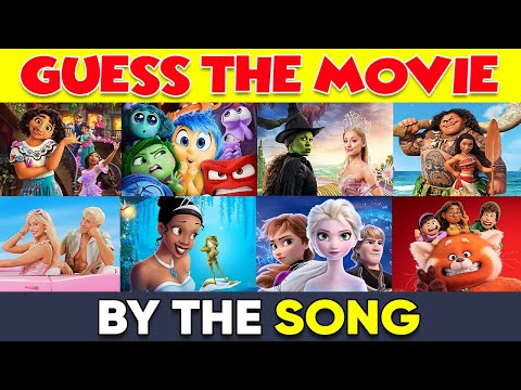 Guess the MOVIE by the SONG🎬🎵| Movie Song Quiz Challenge | Wicked✨Moana 2⛵Encanto🌺 Frozen❄️ and more