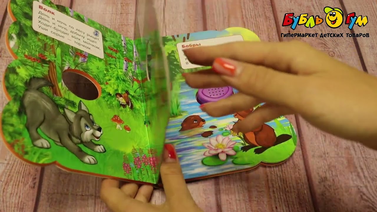 Книга Лесные животные озвученная Степанов В. А.  - видео