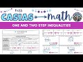 Solving One and Two Step Inequalities in Algebra