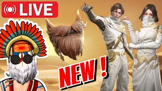🔥 FREE FIRE AO VIVO 🔥 CHEGOU O CONJUNTO GUARDIÃO DAS AREIAS + BARBA DOS VIKING 🔥O PAI TA ON 🔥