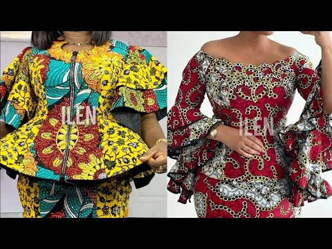 Most Hottest Ankara Styles For ladies 2024: Trendy Ankara Wax Print Dress |BestBoubou & Kaftan Gown