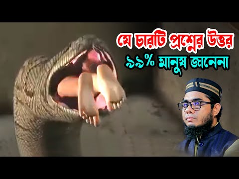 চারটি প্রশ্নের উত্তর ৯৯% মানুষ জানেনা shahidur rahman mahmudabadi new waz2025 মাহমুদাবাদী ওয়াজ২০২৫