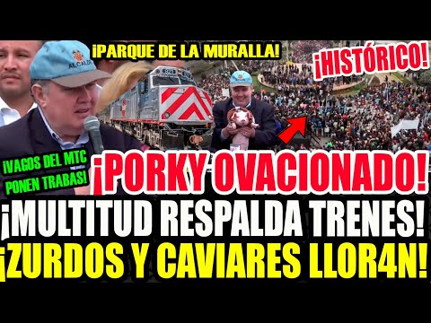 MULTITUDINARIO! PORKY OVACIONADO POR MULTITUD QUE RESPALDA LOS TRENES DE LIMA