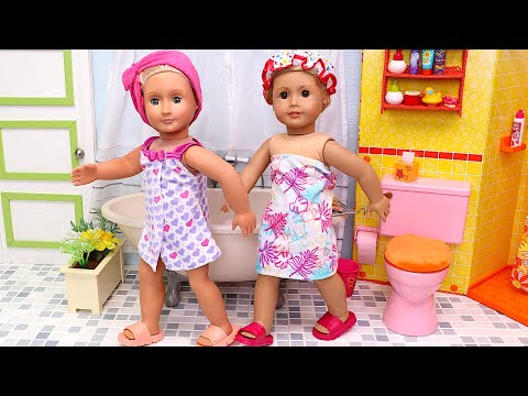 Doll sisters get ready adventure! PLAY TOYS