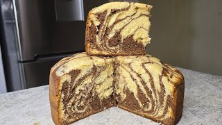 Torta en OLLA (ESTUFA) Marmoleado estilo cebra