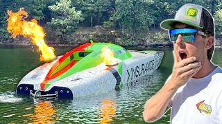 Racing a Boat With Jet Engines!