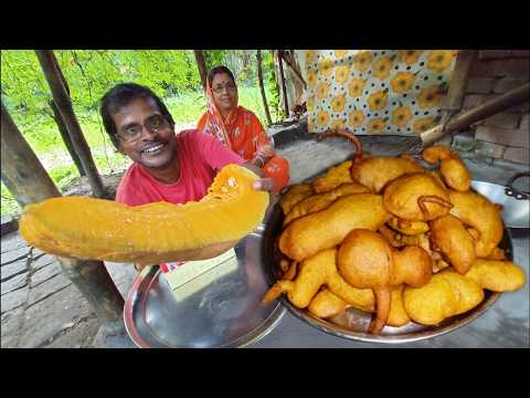 নতুন কায়দায় কুমড়োর বেগুনি রেসিপি একবার এইভাবে বাড়িতে বানিয়ে দেখুন | Beguni Recipe |