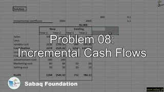 Problem 08: Incremental Cash Flows