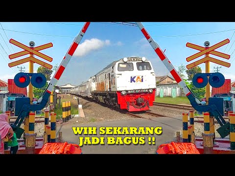 FANTASTIS !! UPDATE Palang Perlintasan Kereta Api JPL 531 Puring, Jawa Tengah !!