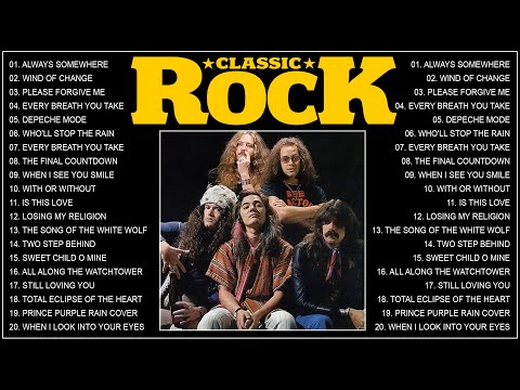 Classic Rock of the 80s and 90s - classic rock greatest hits - Aerosmith, Bon Jovi, Queen, Nirvana