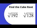 Cube Roots and Factorization Concepts