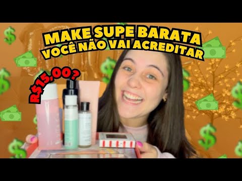 MAQUIAGEM COMPLETA COM PRODUTOS MUITO BARATOS *VALE MUITO A PENA | CAROLINA TOSCAN