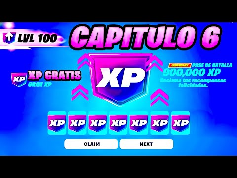 (MAPA de XP) CORRE Como SUBIR RAPIDO de NIVEL en FORTNITE OG Capitulo 6 *MAPAS DE XP* BUG de XP!