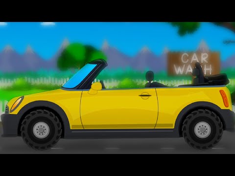 Yellow Toy Car Formation For Kids