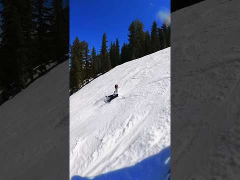 First Time Skiers? #ski #fail #funny #winter