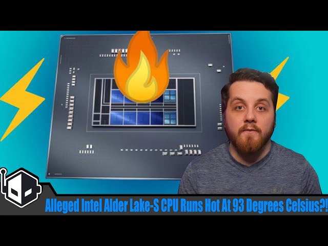 An Alleged Intel Alder Lake-S Desktop CPU Test Shows the CPU Running Hot, at 93 Degrees!