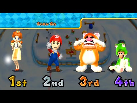 Mario Party 9 Minigames High Rollers - Mario vs Luigi vs Daisy vs Wario ( Master Difficulty )