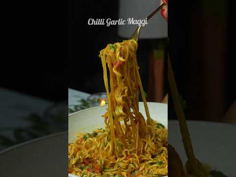 Chilli Garlic Maggi | Street-Style Spicy Maggi in Minutes 🌶️❄️ #shorts
