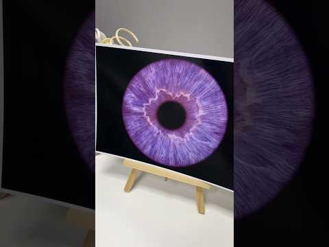Фиолетовые 💜 и красные ❤️ цвета глаз 👁️ #фоторадужки #screeneyes #подарок #космос #топ