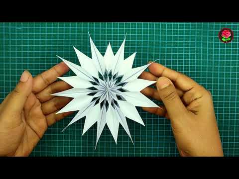 3D Paper Snowflakes Christmas // Christmas Paper Craft // Snowflake Designs!