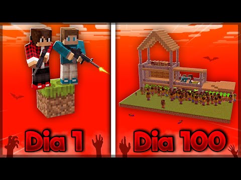 Sobrevivi 100 Dias NO APOCALIPSE ZUMBI Em Um BLOCO - O FILME