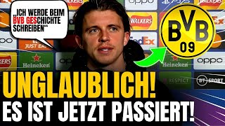 💥😱SEHR DRINGEND! SCHLAG JETZT DEN HAMMER! NEUE BVB-VERSTÄRKUNG? AKTUELLE NACHRICHTEN AUS BORUSSIA!