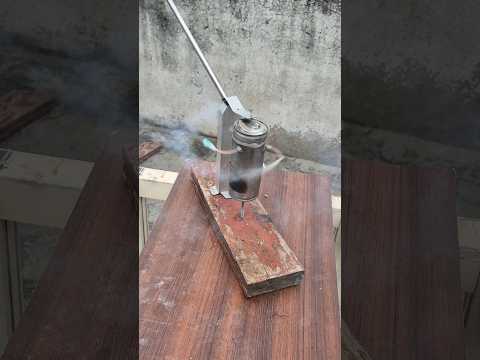 Butane in Stream Engine #shorts #experiment