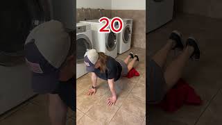 HOW MANY PUSHUPS CAN THIS CHICK DO? #pushups #epic #pain #challenge #funnyclips