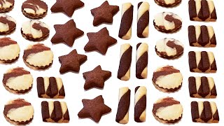 Petits sablés chocolat vanille