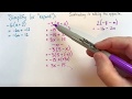 Simplifying Expressions and Distributive Property