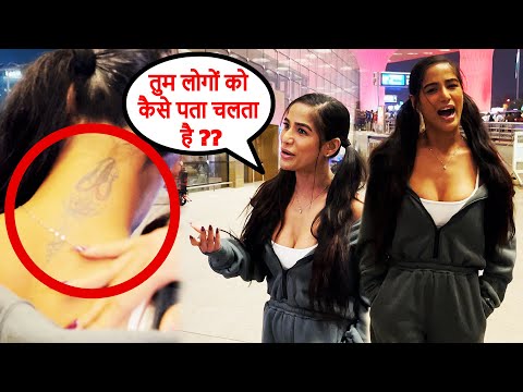 Poonam Pandey Stuns In A Winter-glam Co-ord Set, Flaunting Her Back Tattoo