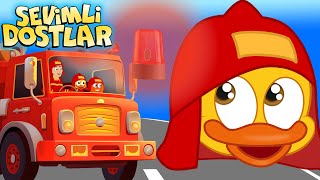 İtfaiye Arabası Geliyor 🚒🔥 | Sevimli Dostlar Bebek ve Çocuk Şarkıları