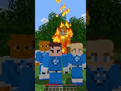 ¿Pueden los 4 FANTÁSTICOS VENCER Minecraft? 😱 #shorts