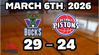 FYBA Playoffs Bucks vs Pistons (MARCH 6TH, 2026)