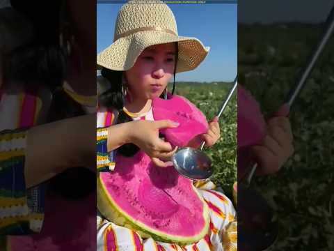 World's unique pink watermelon cultivation 😨
