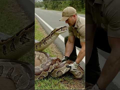 Park Ranger Rescues Deer From Deadly Snake! #animals #animalrescue