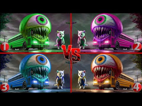 😱🚌 SCHOOL BUS MONSTER 🎶 Coffin Dance Song