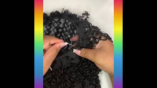 Como Fazer seu próprio rabo de cavalo com cabelo orgânico😱￼