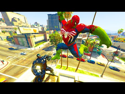 GTA V - Ragdolls And Fails Compilation V.86 (SpiderHulk Vs Venom / Epic Ragdolls)