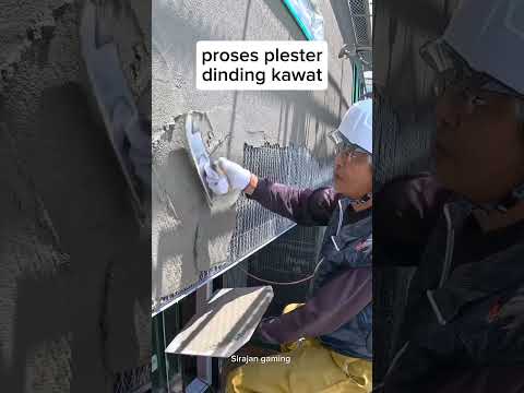 PROSES PLESTER DINDING KAWAT #shorts