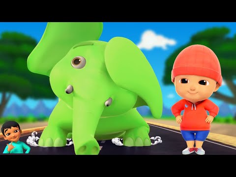 Ek Mota Hathi Song | एक मोटा हाथी | Hindi Cartoon Song | Nursery Rhymes for Children