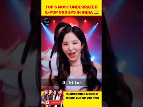 Top 5 most underrated k-pop groups in India 🇮🇳 #kpop #shorts
