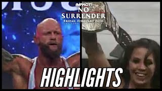Josh Alexander vs Rich Swan | IMPACT Wrestling No Surrender 2023 Highlights