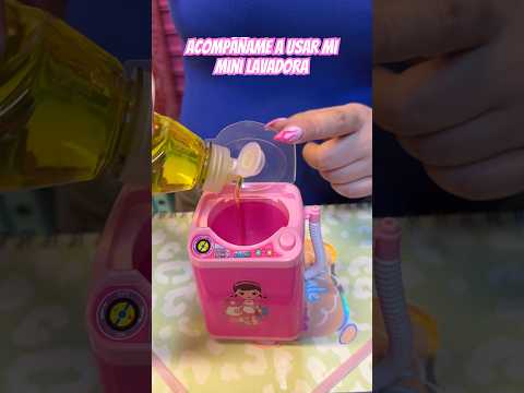 Acompáñame a usar mi mini lavadora, lavando esponja con estilo #curiosidades #maquillaje